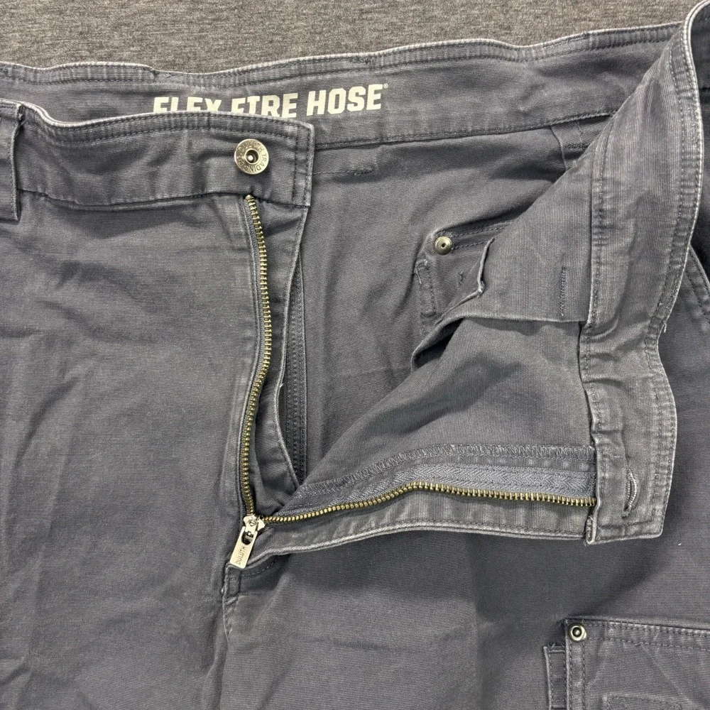 Duluth Trading Flex‎ Fire Hose Cargo Shorts Mens 46 Gray Workwear Outdoors Jorts